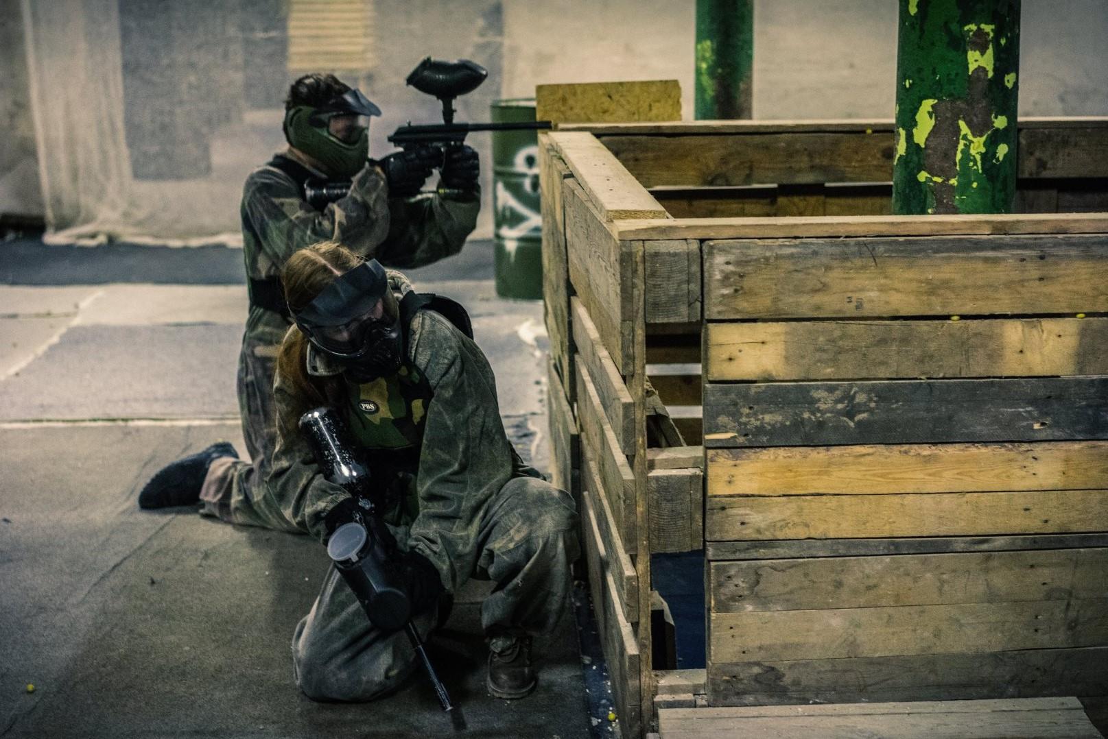 Fun in Prague. Paintball indoor unlimited